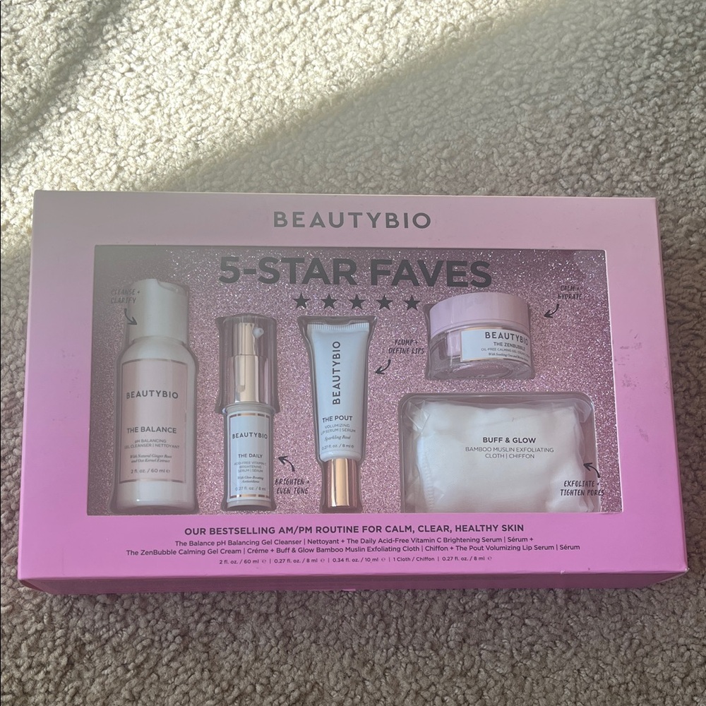 BeautyBio 5-Star Faves Skincare Set, NWT